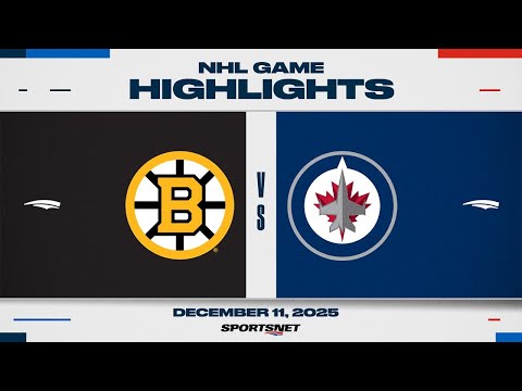 NHL Highlights | Bruins vs. Jets - December 11, 2025