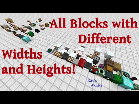 All Blocks Sizes | Minecraft Video