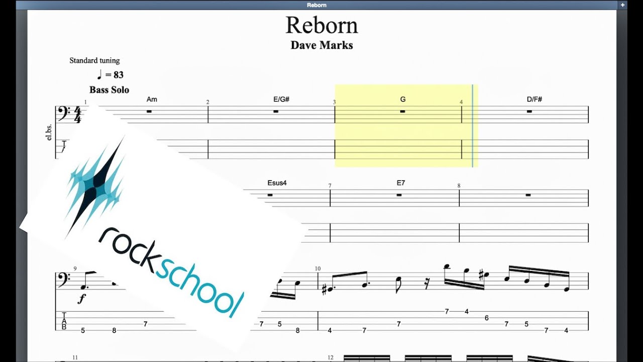 Reborn Rockschool Grade 7 Bass