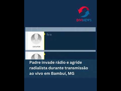VIRALIZOU I Padre invade rádio e parte pra agressão contra radialista em Bambuí, MG