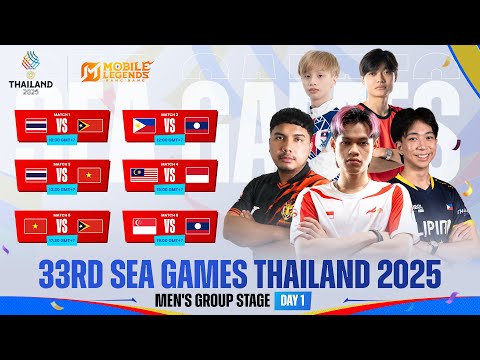🔴 LIVE | SEA Games 33rd | Men's Group Stage Day 1 | English