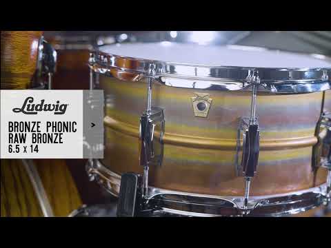 Immagine Ludwig Supraphonic RAW Bronze Phonic 6.5x14" Snare Drum with Tube Lugs | LB552RT | Made in the USA | NEW | Authorized Dealer - 5