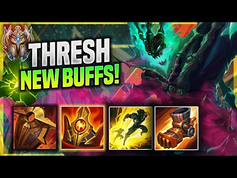KOREAN CHALLENGER TRIES THRESH WITH NEW BUFFS! - Korean Challenger Plays Thresh SUPPORT vs Sett! |