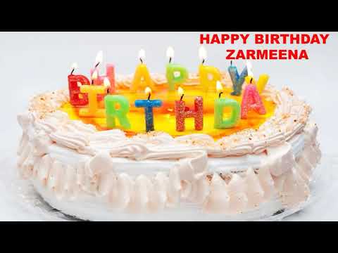 ZarMeena birthday Wishes | ZarMeena Happy Birthday Song|Happy Birthday Song With Name |Birthday cake