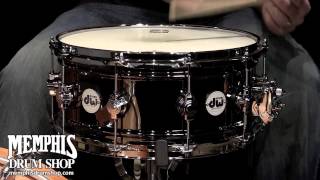 Video thumbnail for DW 14x6.5 Design Series Black Nickel Over Brass Snare Drum with MAG Throw-off by Memphis Drum Shop