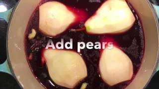 For Healthy Home Cooking: Spiced Red Wine Poached Pears