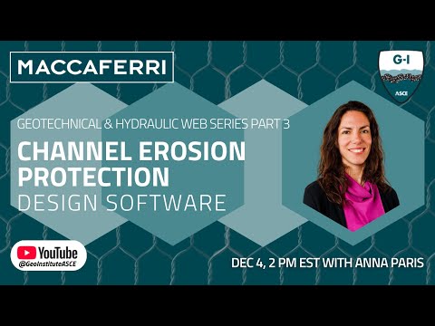 Maccaferri live series #3: Channel Erosion Protection Design Software