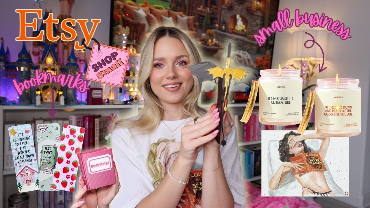 Buying and testing out bookish items from small businesses on Etsy!