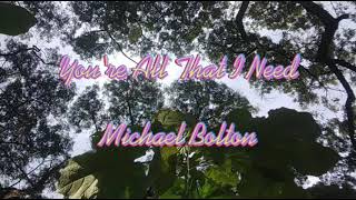 You&#39;re All That I Need - Michael Bolton