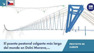 CP 001237 | El puente peatonal colgante más largo del mundo en Dolní Morava, República Checa