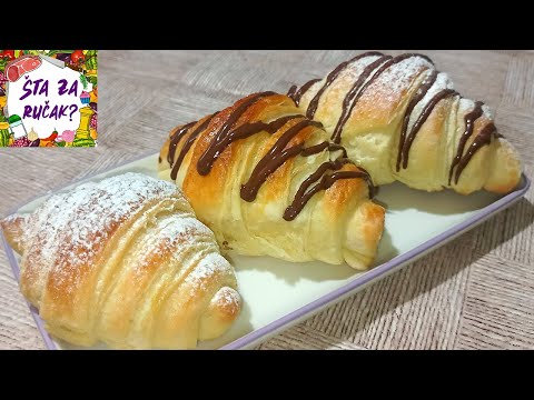 Kroasani sa eurokremom - SAVRŠENI lisnati kroasani