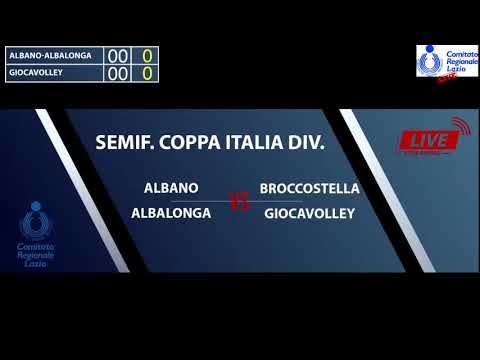 SEMIFINALE COPPA ITALIA DIV. F Fipav Lazio 2021 - Albano Albalonga - Broccostella