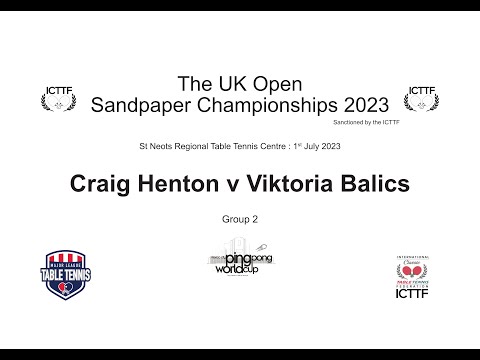 Craig Henton v Viktoria Balics UK Open Sandpaper Championships 2023