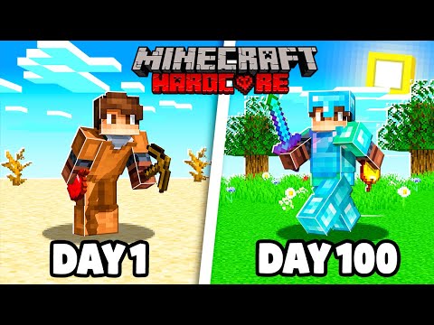 I Spent 100 Days in ULTRA HARDCORE MINECRAFT... This is what happened.