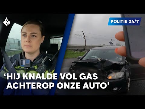 Ongeval kettingbotsing op de A15 | POLITIE 24/7