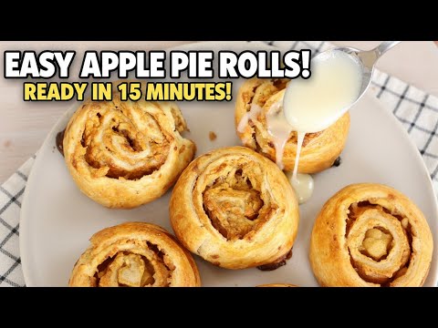🍎 How to Make Apple Cinnamon Rolls with Just 1 Sheet of Dough!