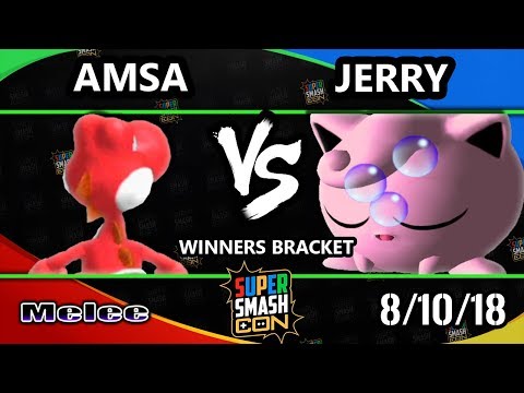 SSC 2018 SSBM - VGBC | aMSa (Yoshi) Vs. EBM | Jerry (Jigglypuff) - Smash Melee Winners Top 24
