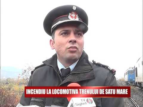 INCENDIU LA LOCOMOTIVA TRENULUI DE SATU MARE