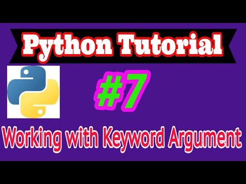 Python Tutorial In Hindi 7 Keyword Argument In Python
