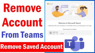 How To Remove Teams Account from Computer | Remove Account From Teams app windows 10 | MS Teams