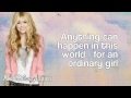 Hannah Montana - Ordinary Girl (Lyrics On Screen ...