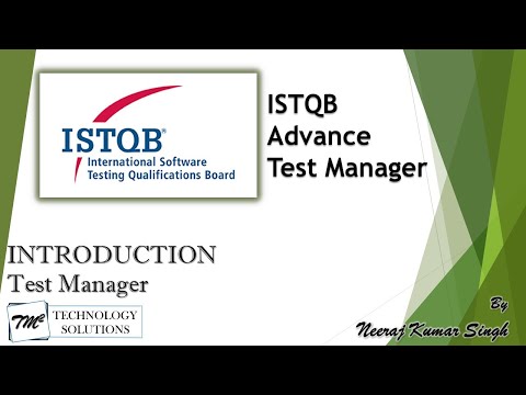ISTQB Test Manager Introduction