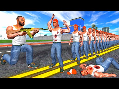 1 Bullet vs 1000 Frank - INDIAN BIKES DRIVING 3D