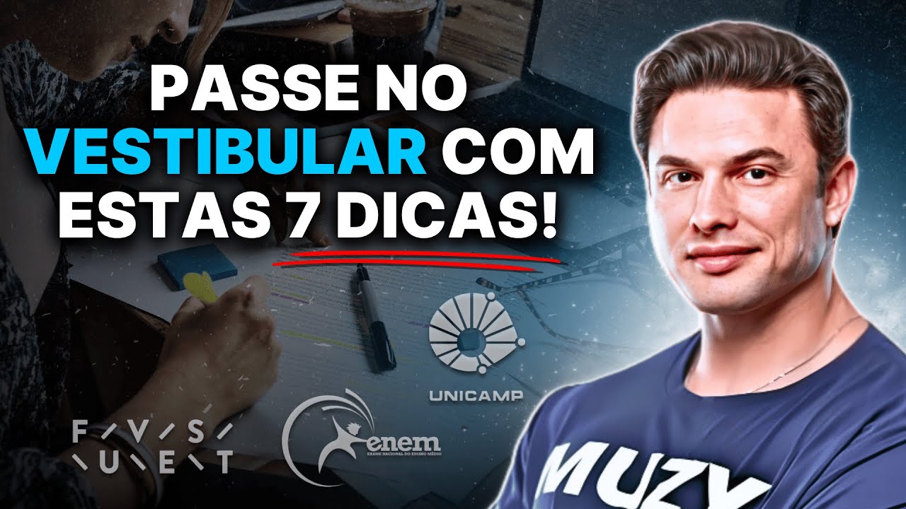 Dicas de ESTUDO para PASSAR em VESTIBULAR! | Muzy Explica