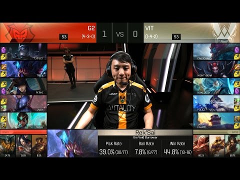 VIT vs G2 Game 2 Highlights - VITALITY vs G2 ESPORTS EU LCS Week 4 Summer 2016