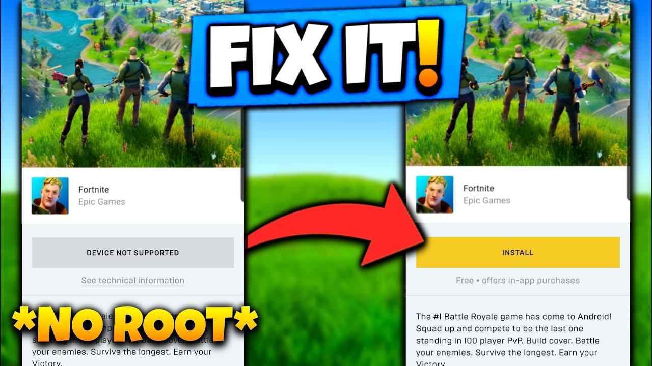 FORTNITE DEVICE NOT SUPPORTED FIX | WITH PROOF | NO ROOT