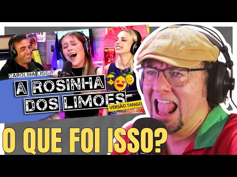 Brazilians react to CAROLINA LIGEIRO - A ROSINHA DOS LIMÕES - And the singer herself was on the l...