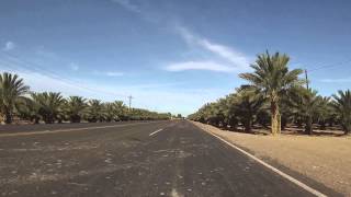 preview picture of video 'Driving north into San Luis Rio Colorado, Mexico toward the right Algodones, front view, GP030042'