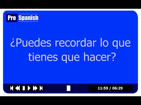 Learn Spanish - Lesson 1 Level 2