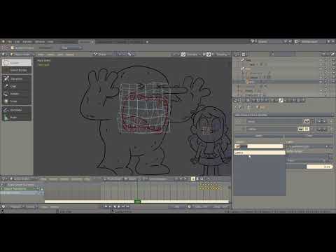 Blender 2.8 grease pencil : using lattice modifier to make wobble effects