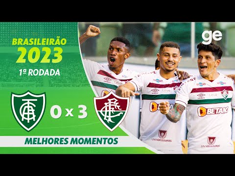 Gols e lances de América-MG x Fluminense