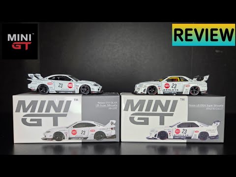 These Are Clean!  Mini GT - LB Silhouette Nissan Silvia S15 & Nissan LB-ER34 - REVIEW