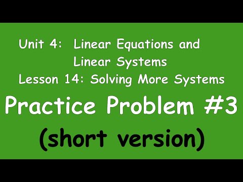8th Grade Illustrative Mathematics: Grade 8; Unit 4; Lesson 14: Practice Problem 3 (short version)