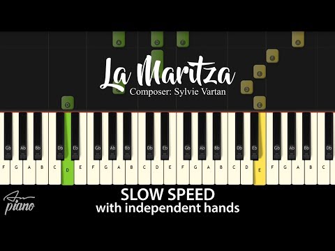 La Maritza - SLOW Easy Piano Tutorial
