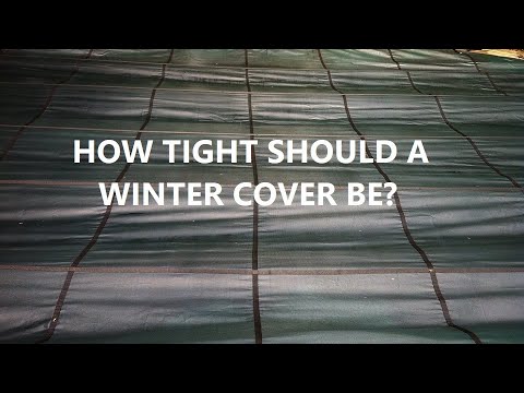 How Tight Should A Winter Pool Cover Be?