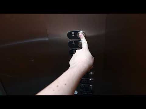 GREEN Otis Series M2 Traction Elevator at Blockade Runner Motor Inn, N. Myrtle Beach, SC