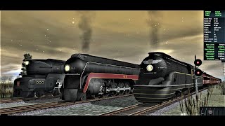 Trainz - N&W Class J ( Top Speed 108mph ) vs PRR T1