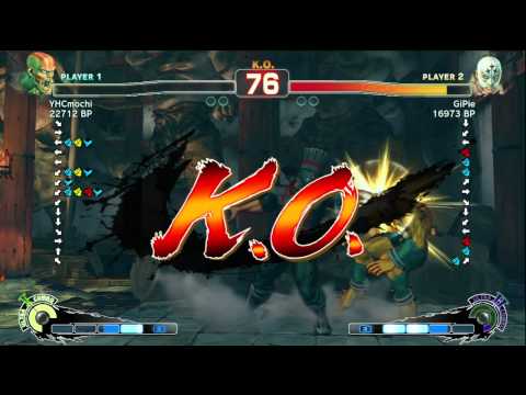 YHCmochi [Dhalsim] vs GiPie [Fuerte] SSF4 Japanese Online Ranked Matches - TRUE-HD