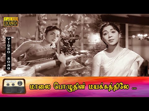 மாலை பொழுதின் மயக்கத்திலே பாடல் HD | ஜெமினி கணேசன், E.V.சரோஜா, சௌகார் ஜானகி  இனிமையான காதல் பாடல் .