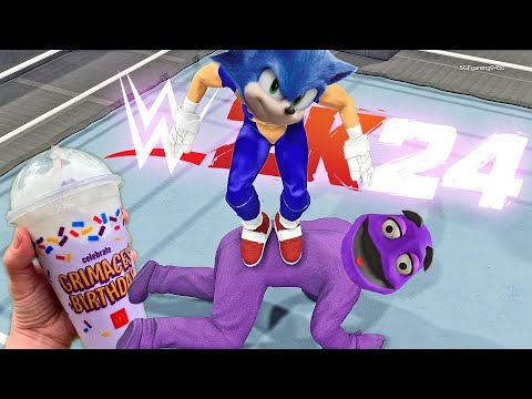 NEW SONIC 3 Movie Characters take on THE GRIMACE SHAKE CHALLENGE