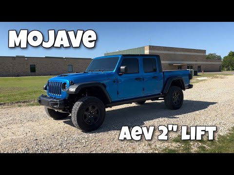 Jeep Gladiator Mojave with AEV 2 inch lift walk around | Geometry Correction Brackets | Vlog