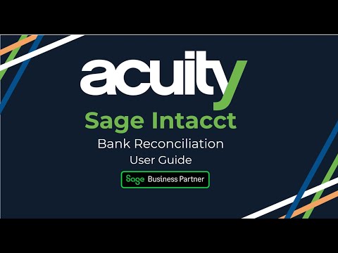 How to Reconcile a Bank Account in Sage Intacct