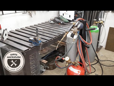 Stahl umformen mit Propan und Sauerstoff Gasbrenner