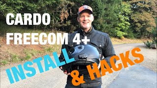 Cardo Freecom 4 plus installation: 2 helmets, 2 different installs and a couple hacks