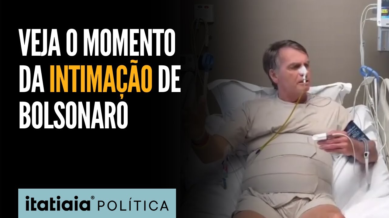 JAIR BOLSONARO MOSTRA MOMENTO EM QUE RECEBE INTIMAÇÃO DO STF NO HOSPITAL