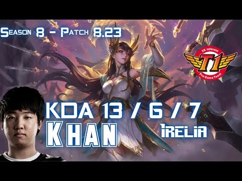 SKT T1 Khan IRELIA vs JAX Top - Patch 8.23 KR Ranked